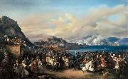 HESS, Heinrich Maria von The Entry of King Othon of Greece into Nauplia Spain oil painting artist